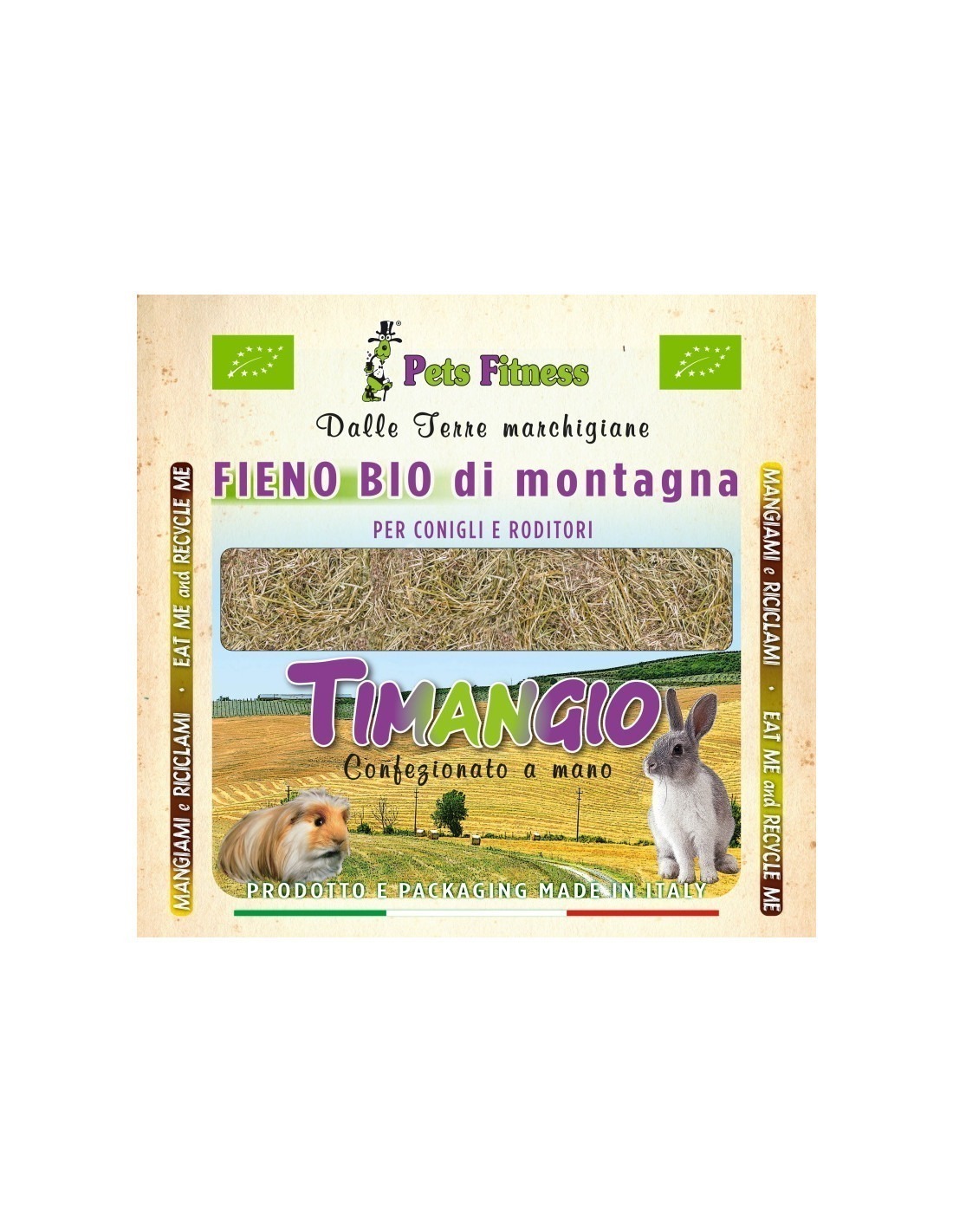 Pets Fitness Ti Mangio Fieno Bio Conigli E Roditori 500g