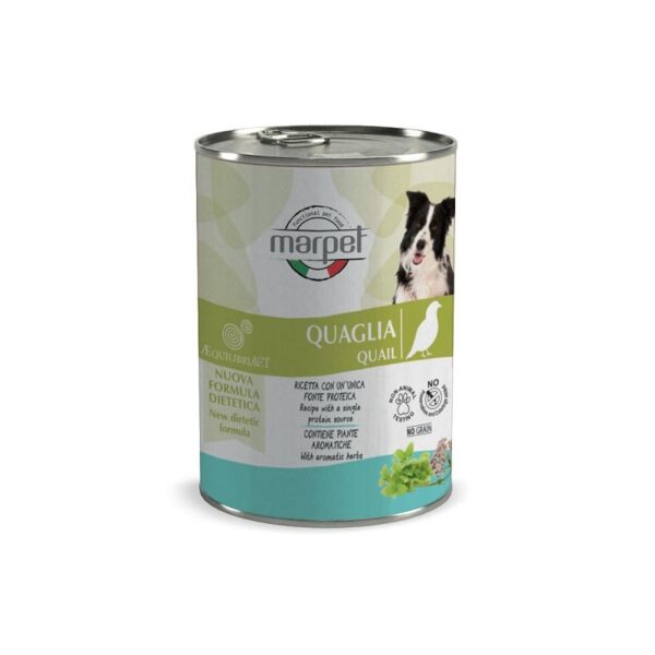 Equilibria Solo Quaglia 400g umido cane