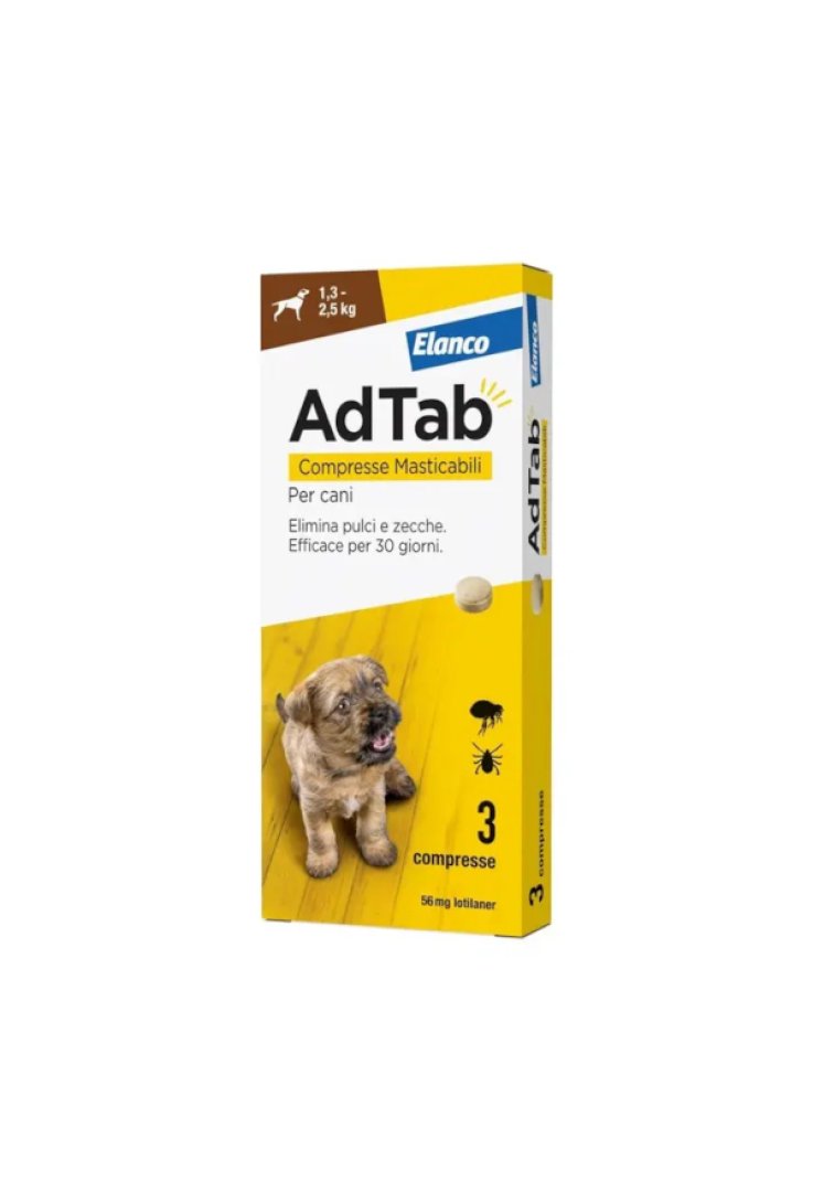 AdTab Compresse Masticabili per Cani da 1,3 a 2,5 Kg