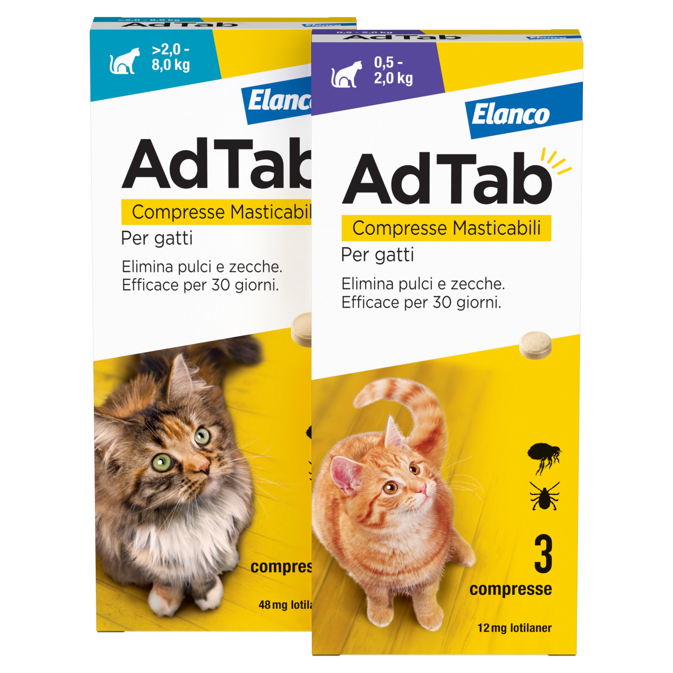 Ad Tab per gatto – 3 compresse masticabili