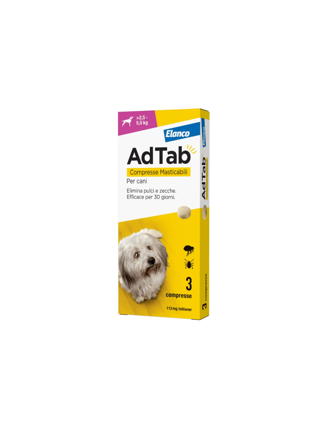 AdTab – Compresse masticabili Cane 2,5 – 5,5 kg