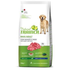 Trainer Natural Maxi Adult con manzo fresco e riso 12 kg