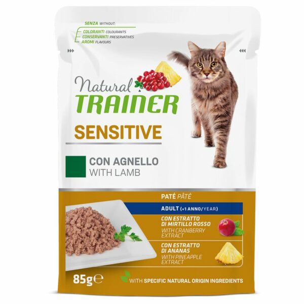 Natural Trainer Sensitive Adult Alimento umido per gatti