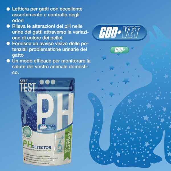 Goo Vet Lettiera Silicio Diagnostica 3.8 Lt PH Detector - immagine 3