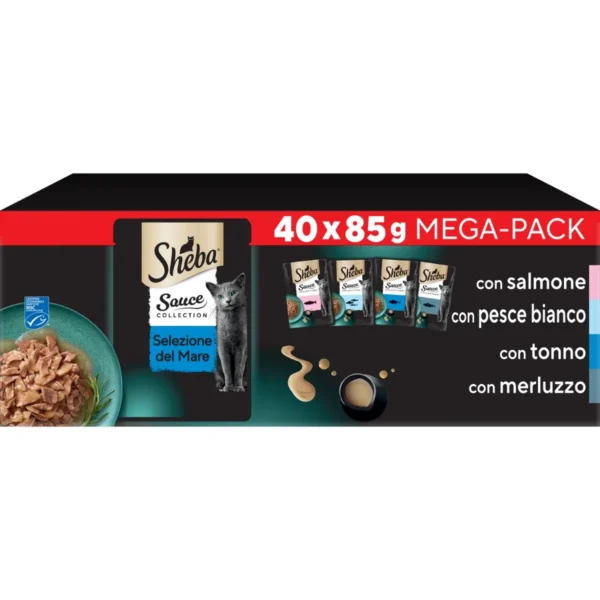 Sheba Sauce Collection Selezione del Mare Multipack buste 40x85G