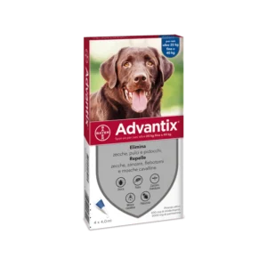 Advantix Cani 25-40 Kg 4 pipette pulci zecche per cane