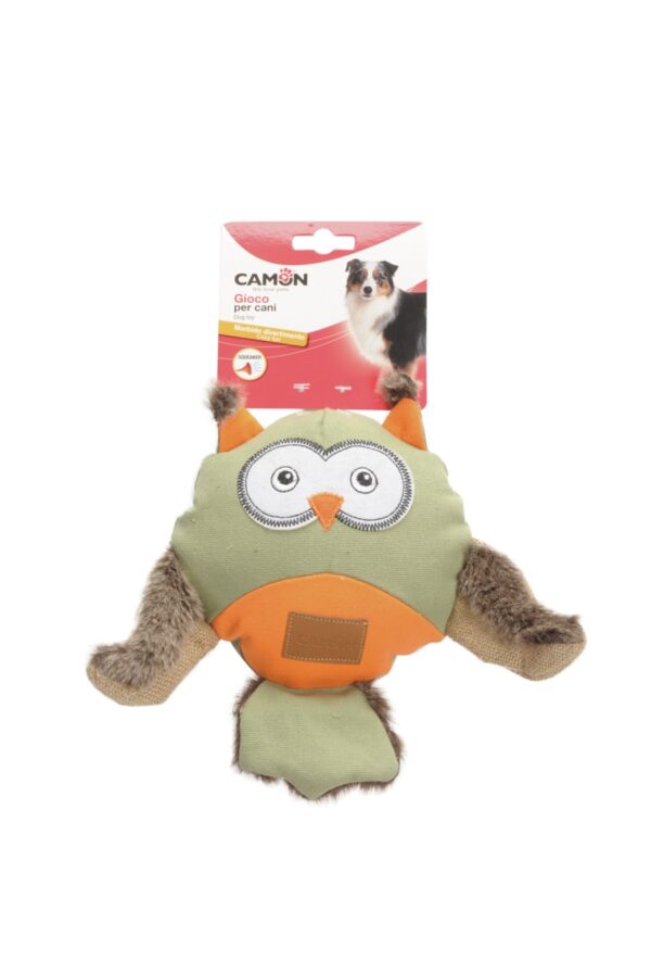 Camon Gufo in canvas con squeaker - immagine 2