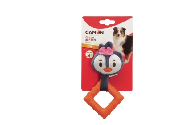 Camon Gioco per cani Pinguino con forma in TPR e squeaker