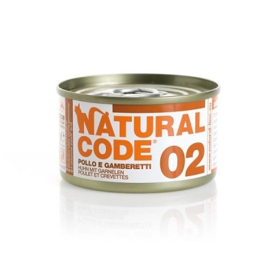 Natural Code 02 Pollo e gamberetti 85gr