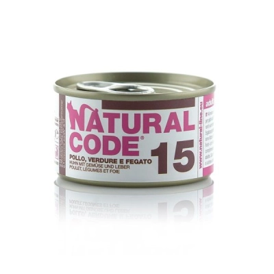 Natural Code 15 Pollo, verdure e fegato 85 gr