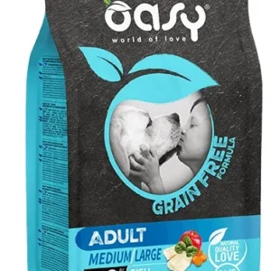 Oasy Dog Grain Free Adult Medium Large Pesce 12 kg