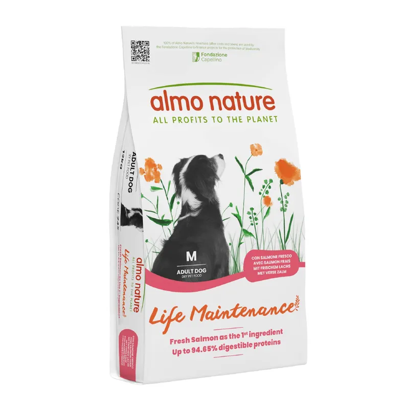Almo Nature Life Maintenance Holistic SALMONE medium dog kg 12