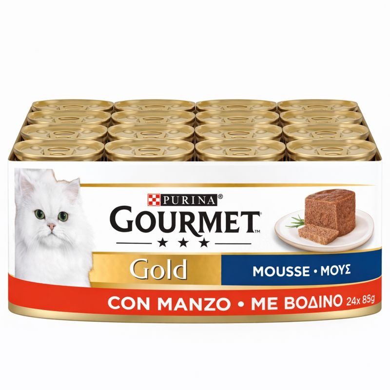 Gourmet Gold Mousse Manzo 24x85 gr