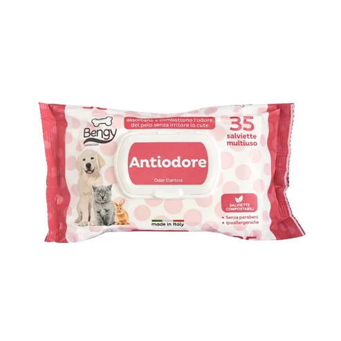 Trixie Bengy Salviette Multiuso Antiodore 35 pz per Cani e Gatti